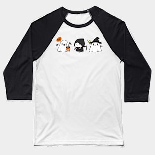 Cute Ghost Halloween Baseball T-Shirt